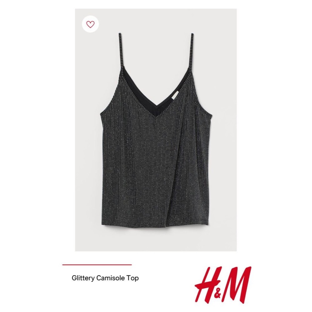 SOLD H&M Glittery Camisole Top